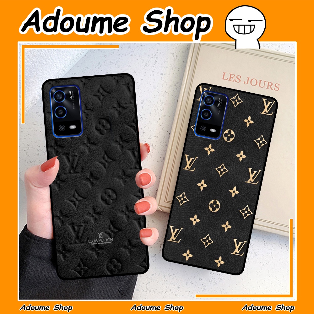 Ốp Oppo A55 in hình thương hiệu, họa tiết galaxy