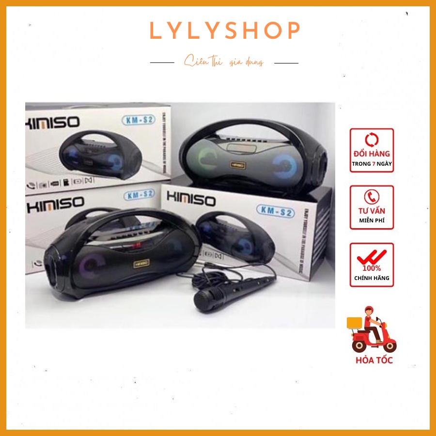 Loa bluetooth Kimiso KM-S1/S2 hát karaoke, loa kimoso hát karaoke - Tặng kèm mic hát - lylyshop
