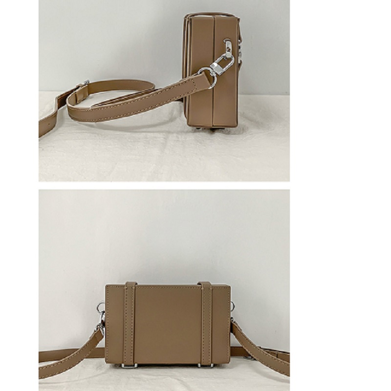 Túi đeo chéo nam nữ mini phong cách Hàn Quốc, túi xách unisex dáng hộp da mẫu mới nhất 2023 Fillwhite 1021