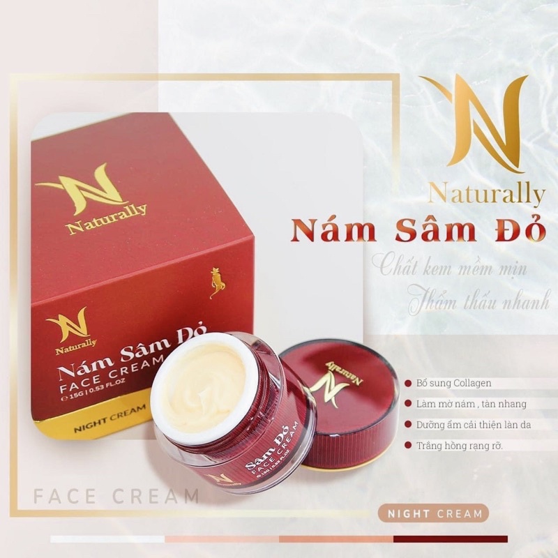 Kem Face Nám SÂM ĐỎ  Ngừa Sạm Nám, Giúp Trẻ Hoá Căng Bóng Da