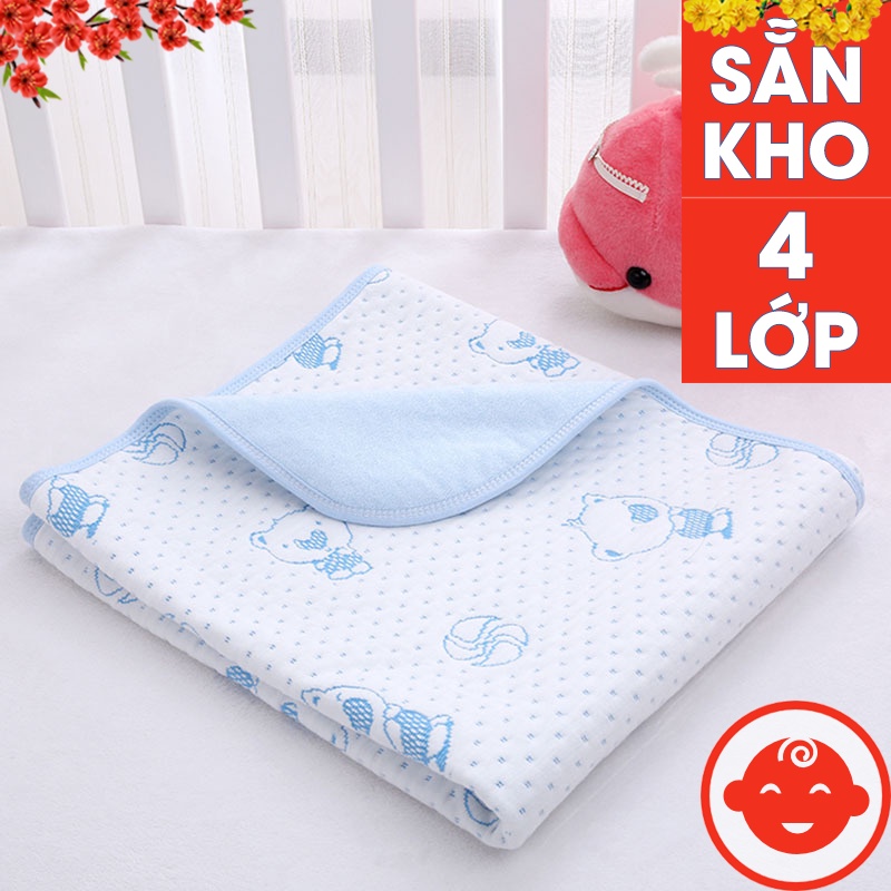 Tấm lót chống thấm 4 lớp MOLA CAO CẤP dành cho bé sơ sinh siêu mềm mại siêu thấm 70x50cm