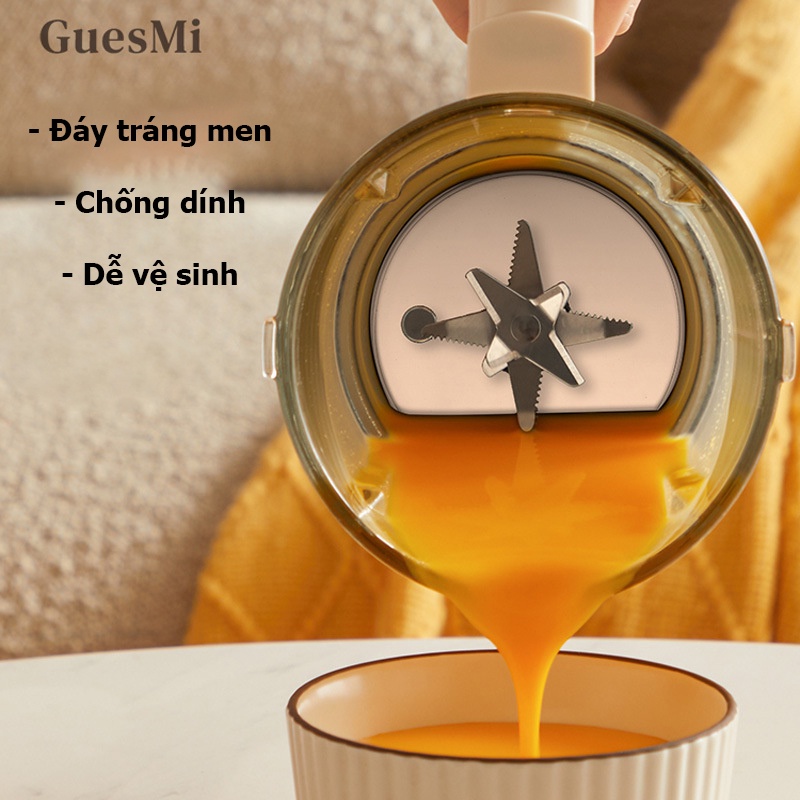 Máy Làm Sữa Hạt XIAOMI GUESMI Chống Ồn Cao Cấp - Máy Xay Nấu Đa Năng Dung Tích Lớn Xay Siêu Mịn Kèm HDSD