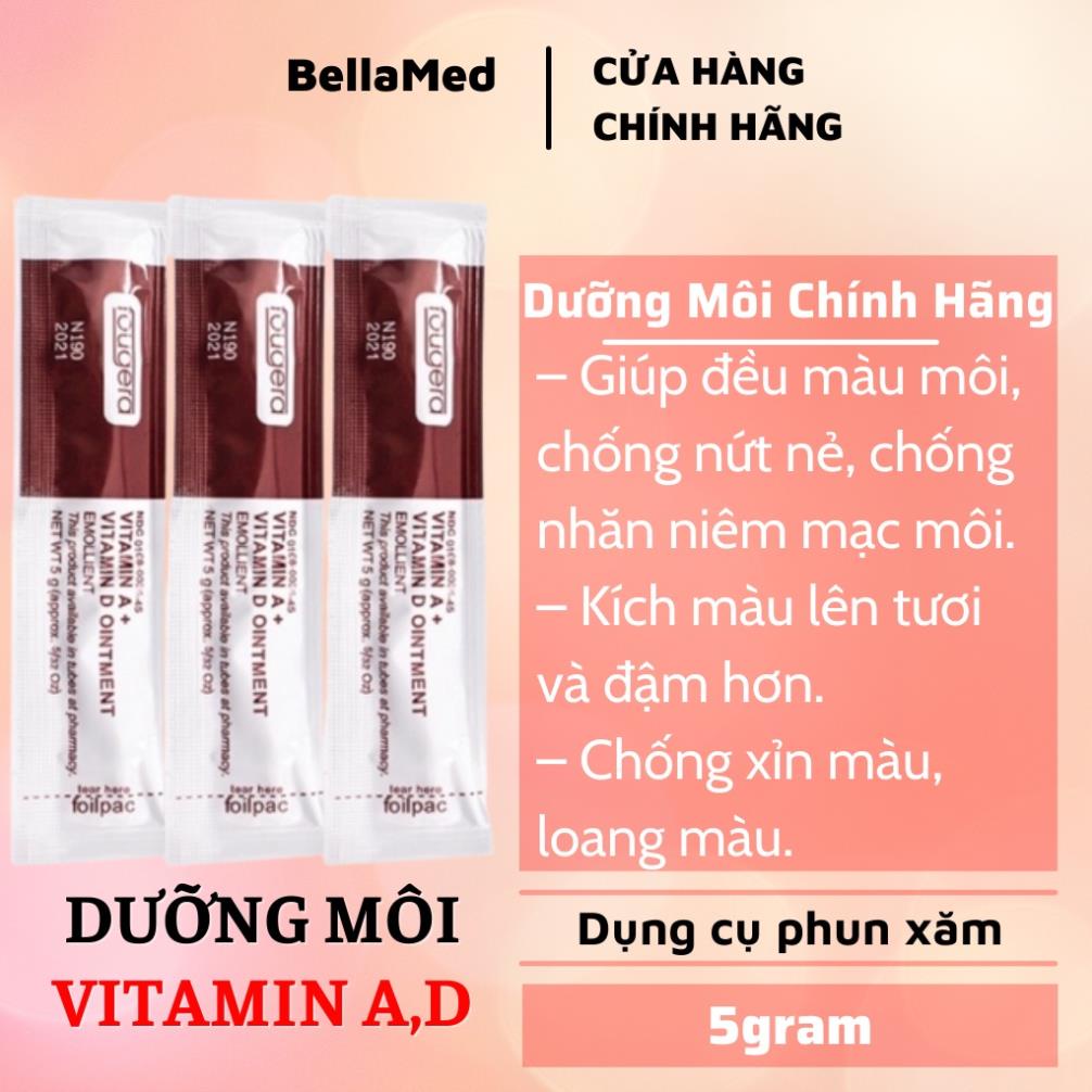 Dưỡng Môi Gói Vitamin AD, gói dưỡng mày môi sau xăm