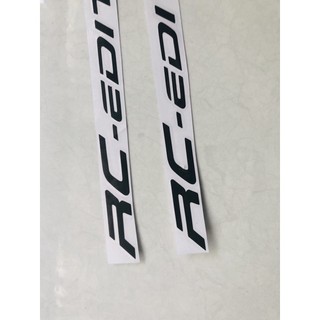 Tem Dán Phuộc Trước RC - EDITION Đen Decal