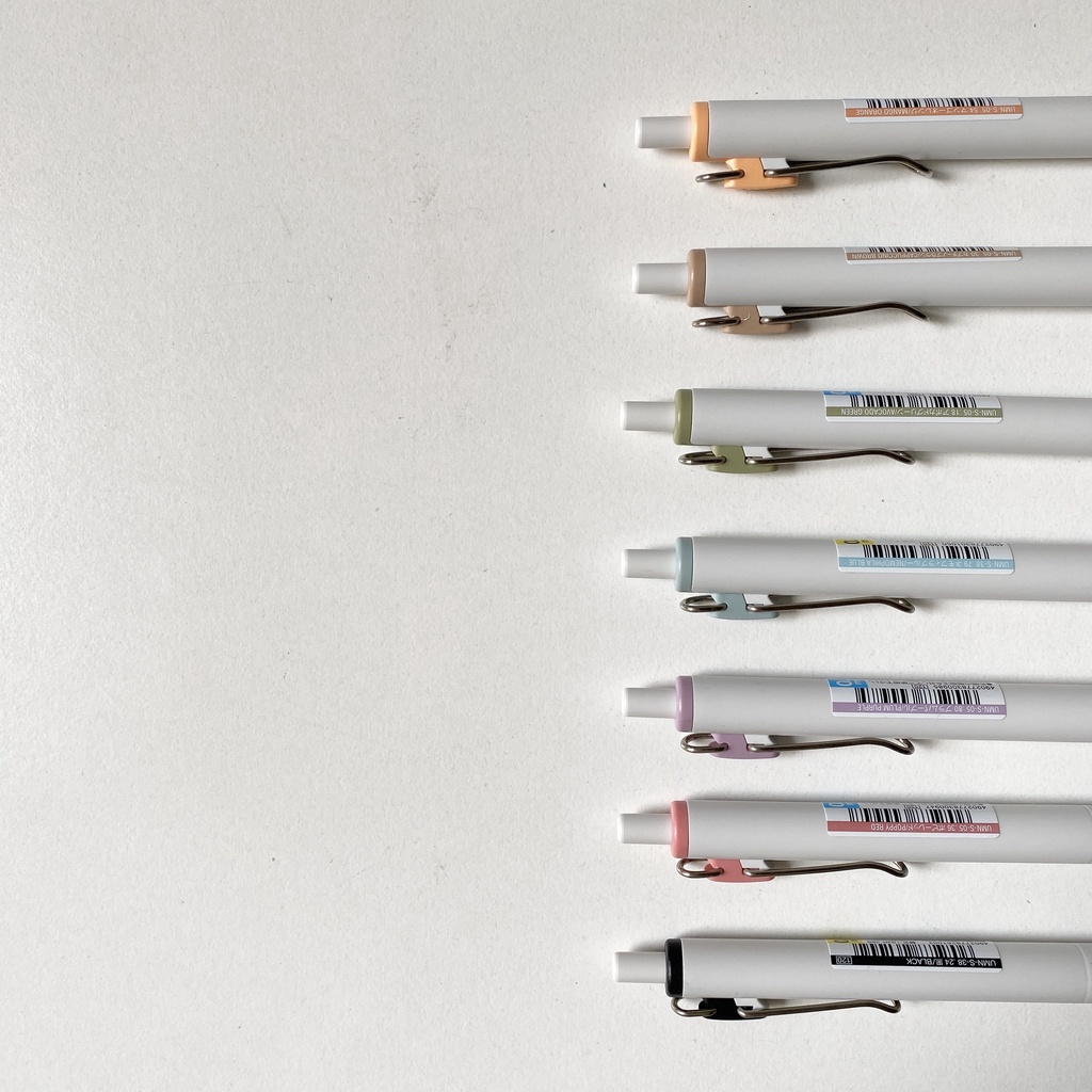 Bút bi gel nhiều màu sắc uni ball limited assortment fika color Art Therapy