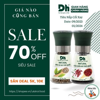 Tiêu Sọ Hạt  Đen Hạt Chín Đỏ Phú Quốc Natural DH Foods Food Chế Biến Món Ăn Dạng Cối Xay 45g Bếp Ulatroi