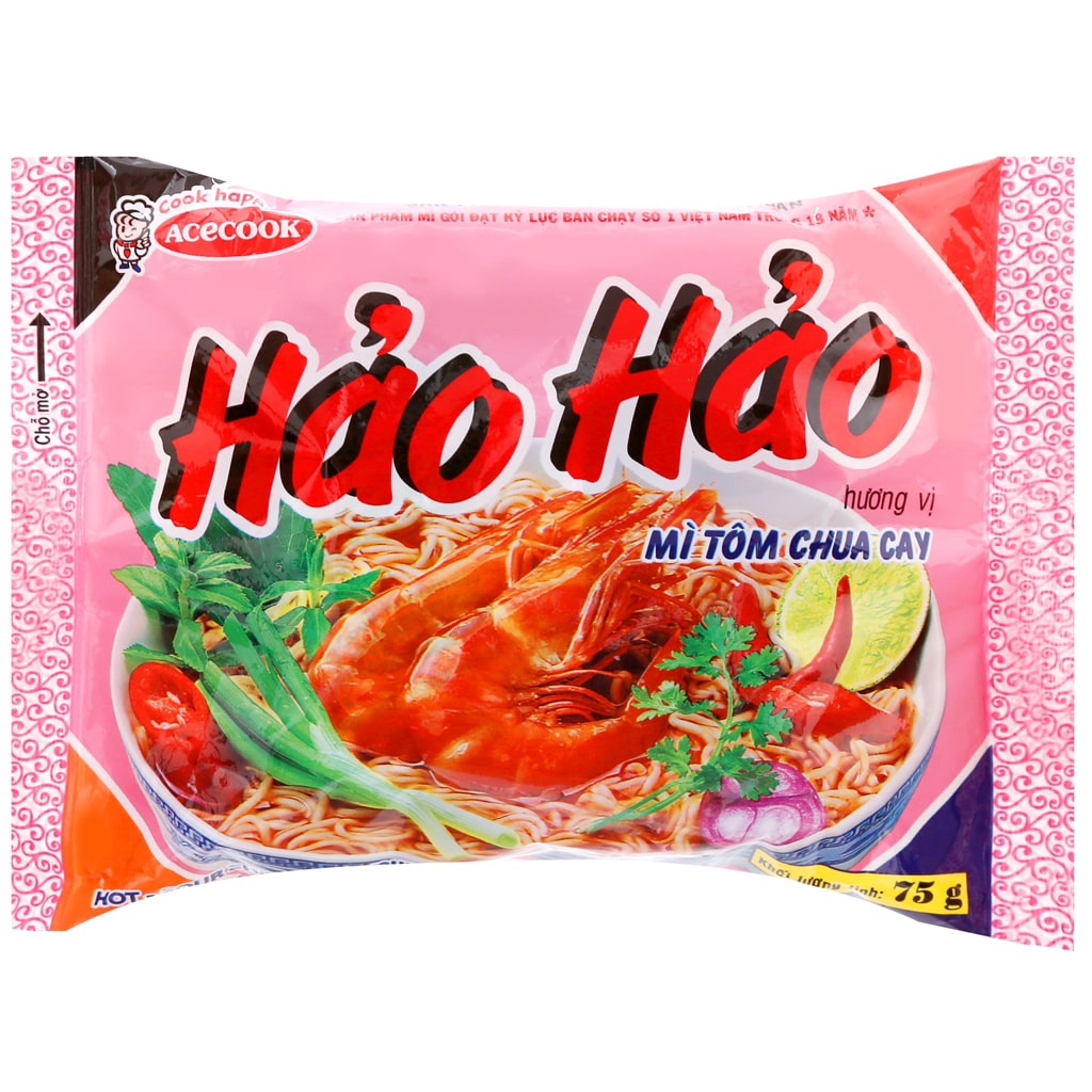 Thùng 30 gói mì Hảo Hảo tôm chua cay 75g