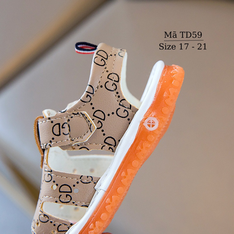 Giày sandal tập đi bé trai limibaby đế cao su mềm chống trơn trượt cho trẻ sơ sinh 0 1 2 tuổi  tiếng còi chíp chíp TD59