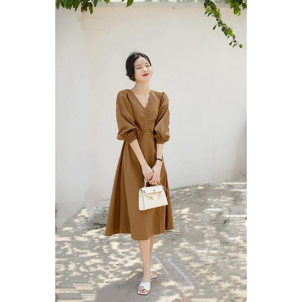 VÁY XÒE NHÚN NGỰC CAO CẤP