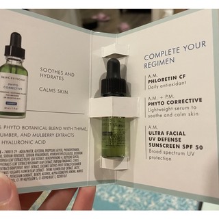 Tinh chất serum SkinCeuticals Phyto Corrective cho da dầu, mụn, nhạy cảm 4ml