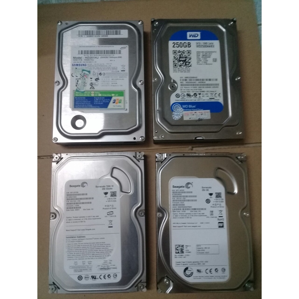 Ổ cứng HDD 3.5in 250Gb SATA dùng cho PC tặng kèm cáp sata
