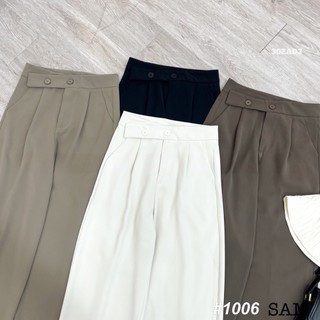 Quần vải dáng suông cạp chéo 302AD3