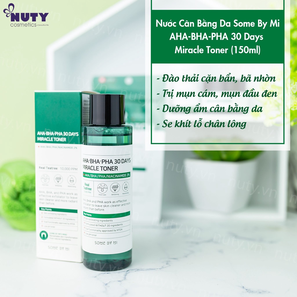 Nước Hoa Hồng Some By Mi Miracle Toner AHA-BHA-PHA 30 Days (150ml)