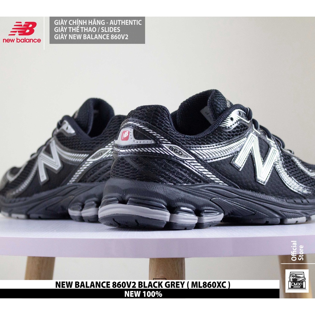 Giày New Balance 860 V2 BLACK GREY  - AUTHENTIC 100%