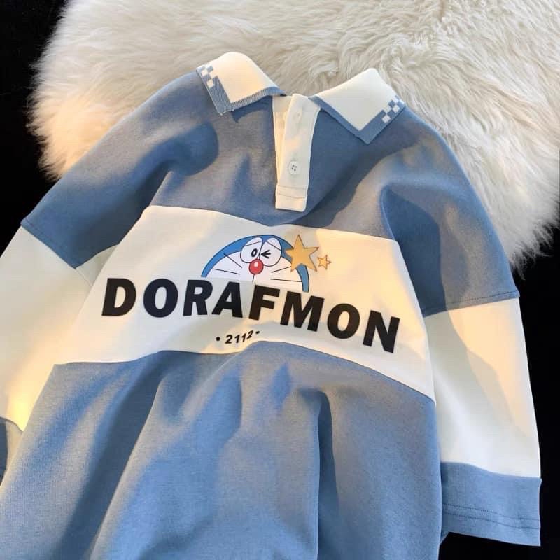 [ Rẻ vô địch ] Áo polo form rộng tay lỡ unisex - dorafmon