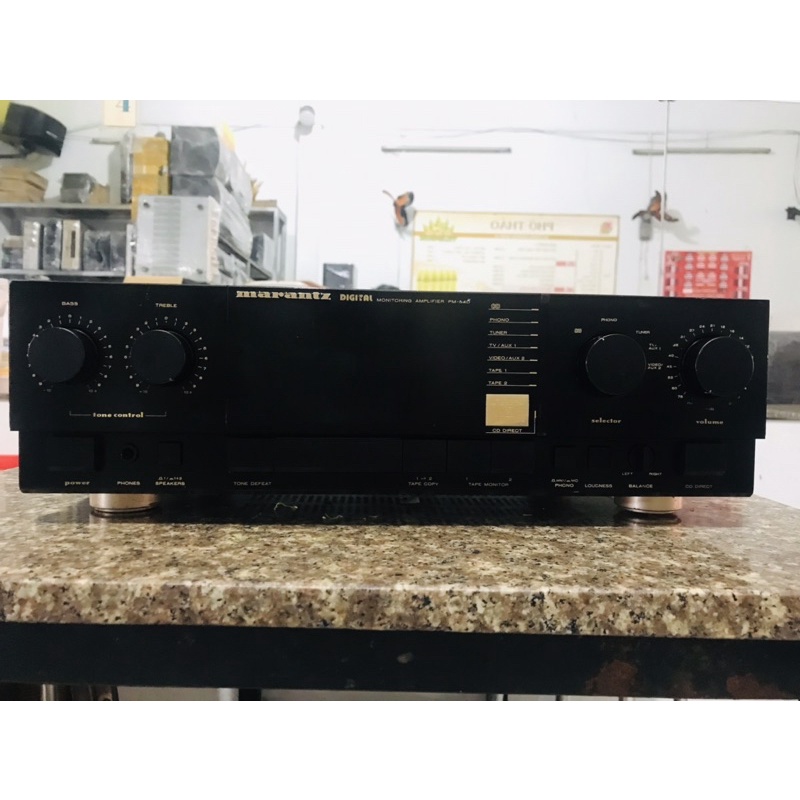 Amply Marantz PM-54D công xuất 120w/1kênh máy chạy 4 sò đại xanh đen Toshiba