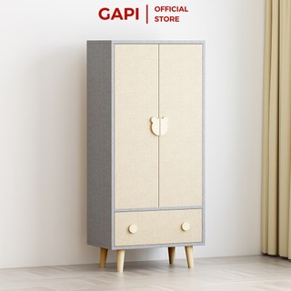 Tủ quần áo trẻ em ,tủ đựng quần áo cho bé bằng gỗ cho bé gái và bé trai - GP123