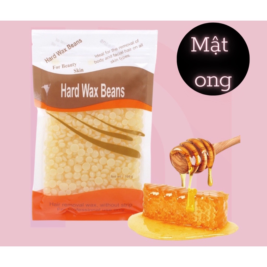 100g Sáp wax lông nóng hạt đậu Hard Wax Beans 💜 Sáp wax lông nhiều màu sắc