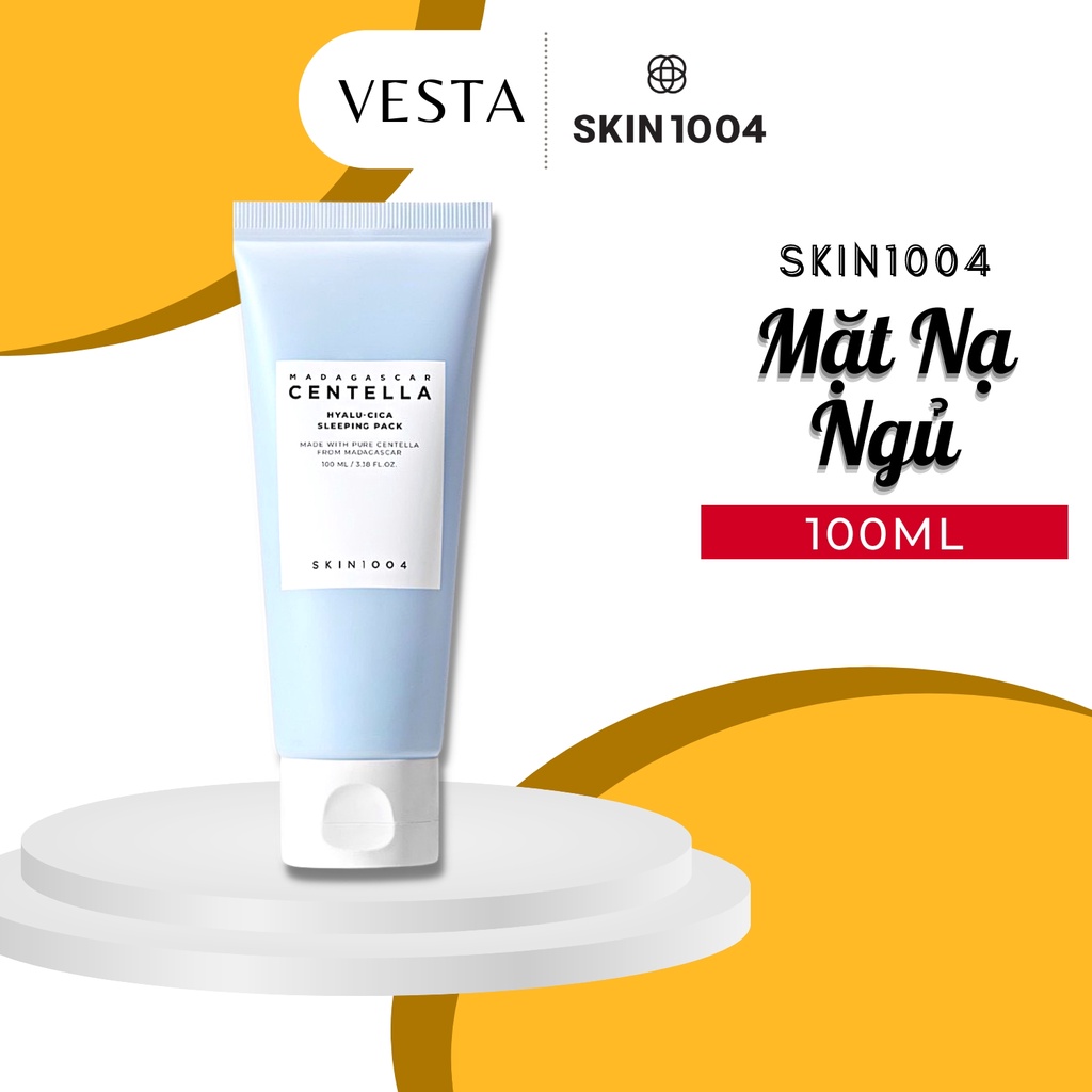 Mặt Nạ Ngủ Skin1004 Madagascar Centella Hyalu-Cica Sleeping Pack Mask Cấp Ẩm Mờ Thâm 100ml