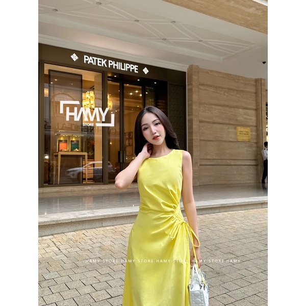 Đầm Sát Nách Rút Eo