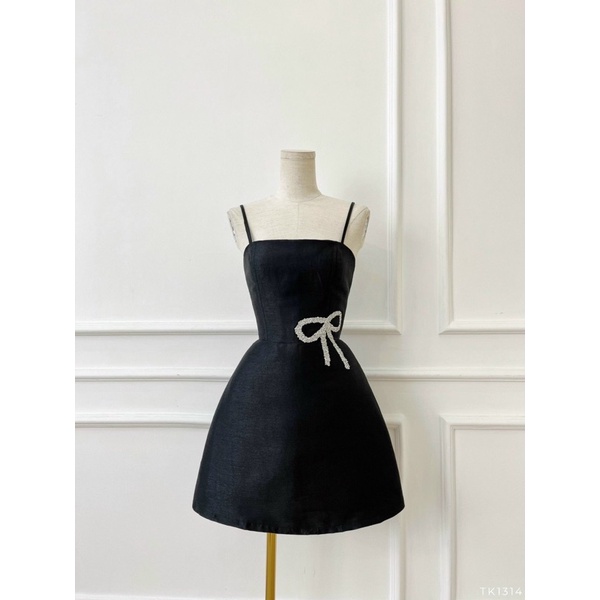 LIKEHER - ĐẦM DỰ TIỆC ĐẦM 2 DÂY 2D KẾT NƠ ĐÁ D80