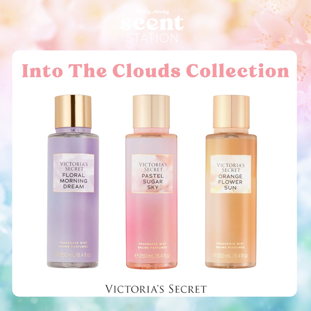 (BST Into The Clouds) Bộ Sản Phẩm Victoria’s Secret: Orange Flower Sun/ Pastel Sugar Sky/ Floral Morning Dream