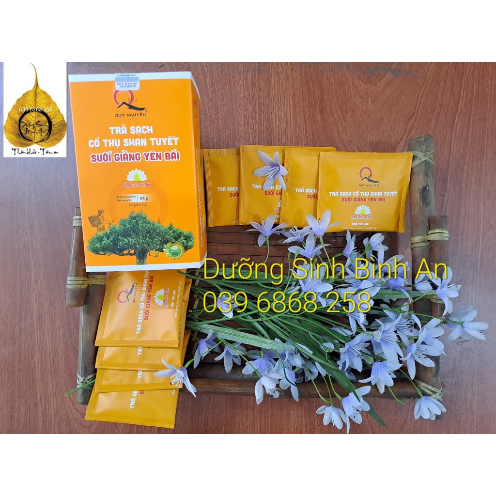 Trà SẠCH Cổ Thụ Shan-Tuyết - Hộp 22 gói Quy Nguyên