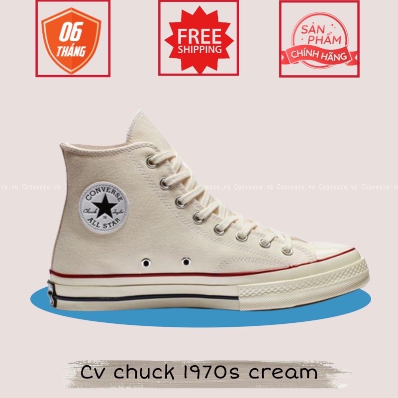 [ CHÍNH HÃNG ] Giày 𝘾𝙤𝙣𝙫𝙚𝙧𝙨𝙚 𝟭𝟵𝟳𝟬𝙨  cream kem cao cổ D370 [ FREE SHIP ]