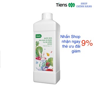 Nước rửa rau quả và dụng cụ ăn uống DiCHO Tiens Thiên Sư giúp làm sạch rau củ và bát đũa