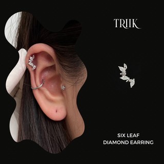 Khuyên tai đá - Six Leaf Diamond Earring