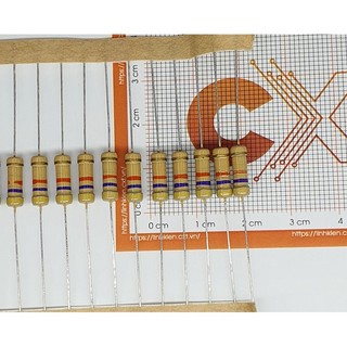 Điện trở vạch 1W 5% các giá trị (10c)