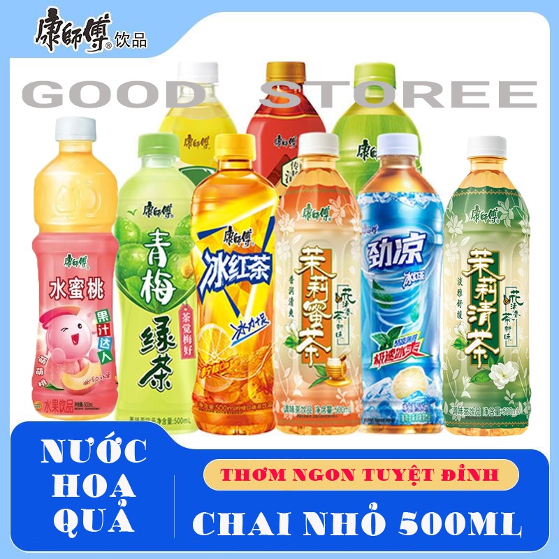 Nước Lê Đài Loan, nước Đào Trà Hoa Nhài Mật ong, Nước Hoa Quả Đài Loan Đủ Vị - 500ml, Uống Siêu Ngon