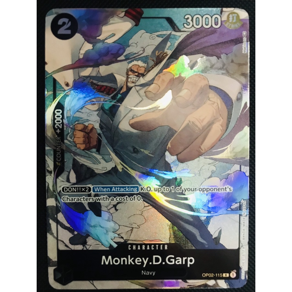 Thẻ bài One Piece OP02-115 - Monkey.D.Garp (Alternate Art) - Character - Rare
