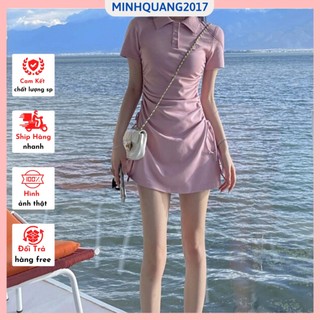 Đầm Body Dây Rút 2 bên sườn sang chảnh chất cotton mịn đẹp cao cấp