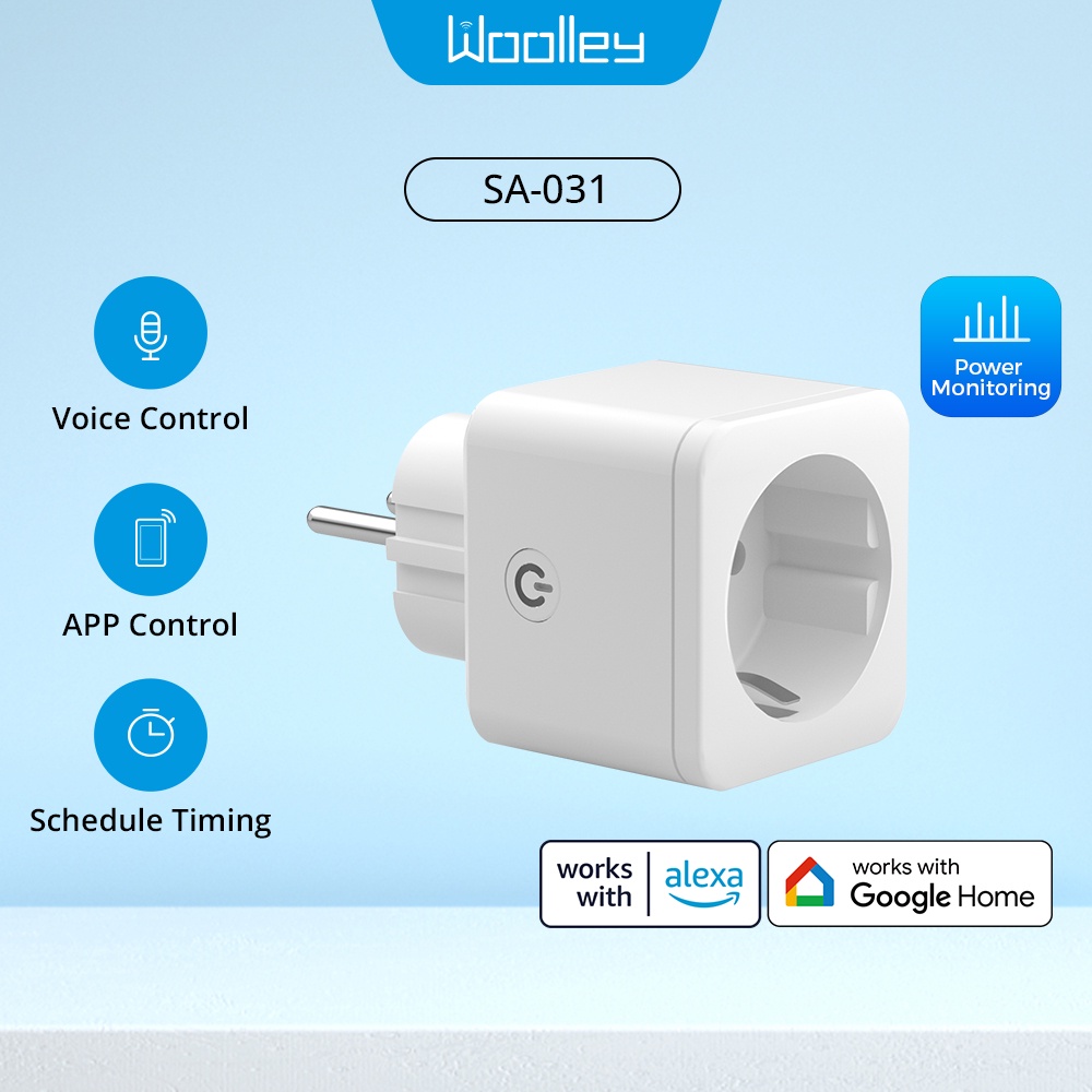 Woolley SA-031 16A Power Monitoring GOOGLE Ổ Cắm Điện Thông Minh SA-031 16A Điều Khiển Bằng Giọng Nói Tiện Dụng Alice