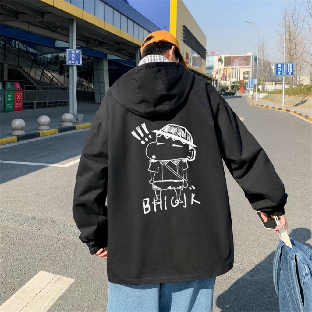 Áo khóa dù 2 lớp nam nữ form rộng tay dài Lyihome chất dày dặn thoáng mát, áo khoác đôi cặp nhóm cực chất