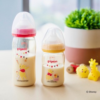 Bình Sữa Pigeon PPSU Plus Gấu Pooh 240ml (M) (HSD: 08/2024)