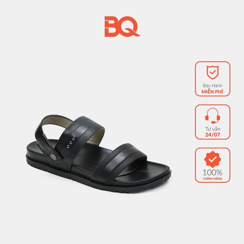 Giày sandal nam quai ngang đế bằng chính hãng BQ SD 750