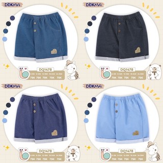 Dokma_ Quần đùi cotton bé trai ( 9-36M)
