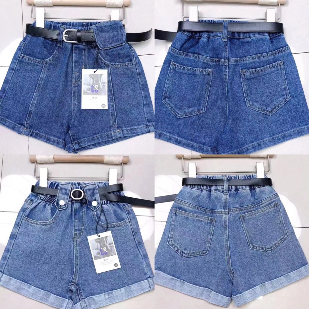 Quần short jean bé gái 110-150