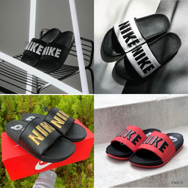 Dép nam NK Offcourt Slides chính hãng, quai ngang, êm nhẹ, thoải mái, chống trơn trượt, Dép Benassi JDI thể thao