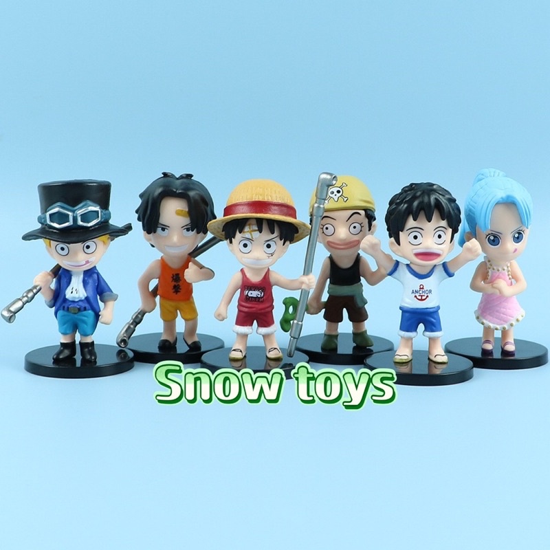 Mô hình One Piece hồi nhỏ - Mô hình Nami Franky Sanji Zoro Shanks Robin Sabo Ace Luffy Usopp Vivi hồi bé - Cao 8cm~9cm