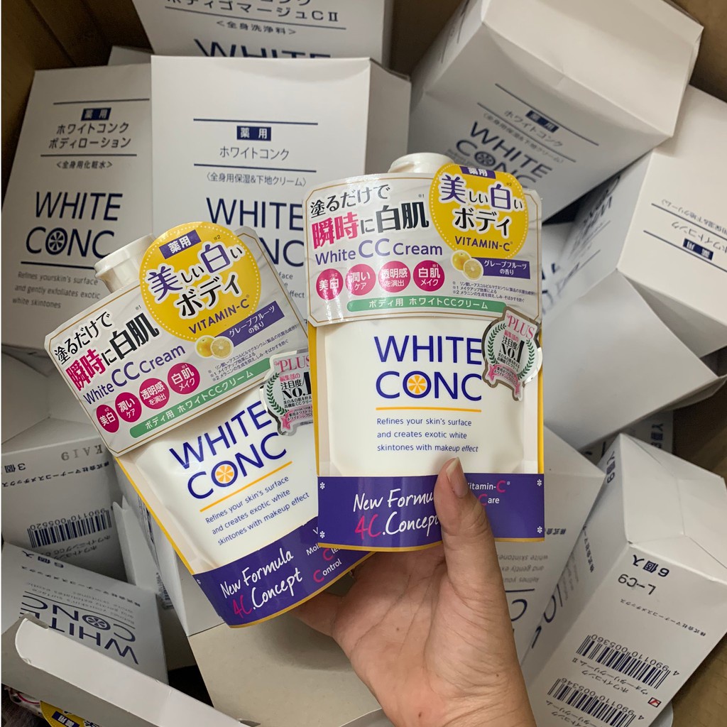 Dưỡng thể trắng da White Conc Watery Cream 90g của Nhật