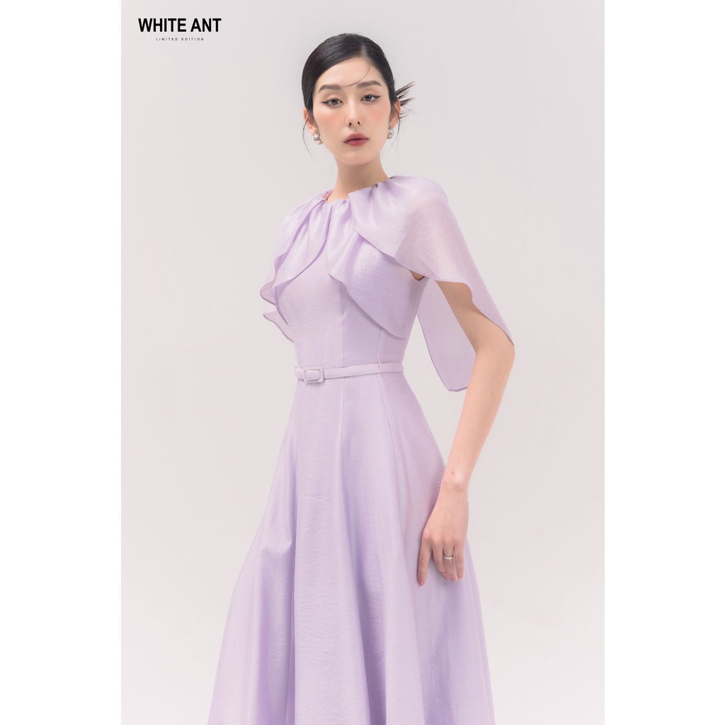 Kalin Dress - Đầm Midi Đính Đá Cổ Tròn Dáng Bút Chì Tay Xòe main image 1