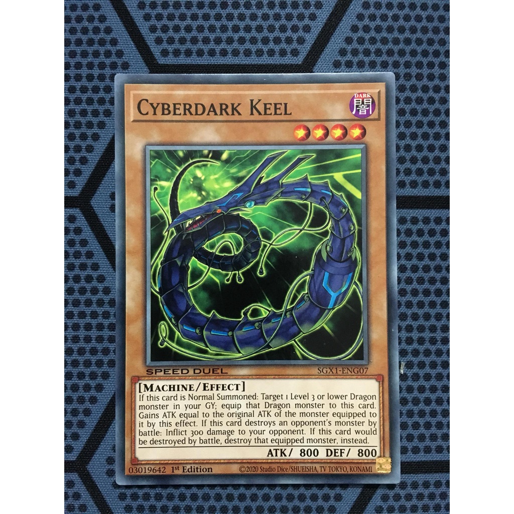 Bài yugioh speed duel - Cyberdark Keel - SGX1-ENG07 - Common 1st Edition