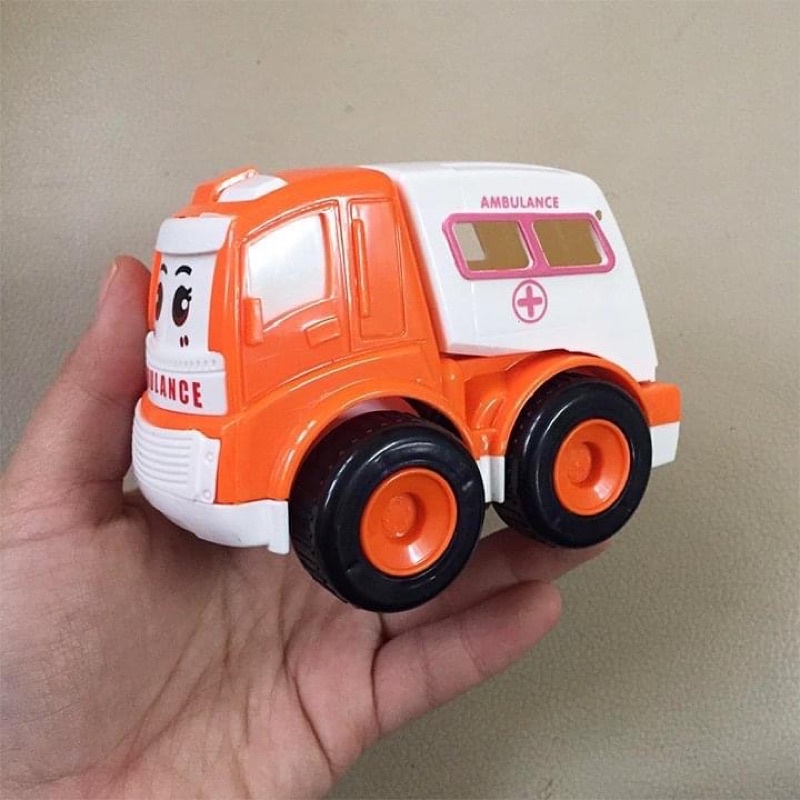 Set 8 xe poli chạy đà không cần pin cho bé