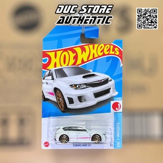 Ducstore.vn xe mô hình hkk62 hot wheels subaru wrx sti - pearl white