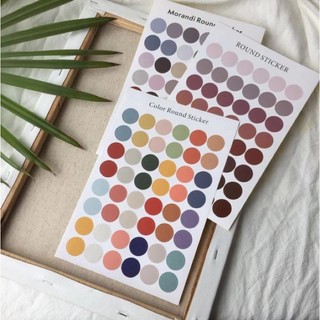 Set 48 miếng dán Sticker chấm tròn nhiều màu