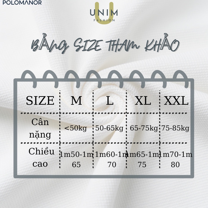Bộ Quần Áo Hè Nam Cổ Polo Basic Unim Store Vải CVC Spandex Thông Hơi Phối 2 Màu UNIM344