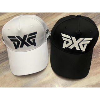 Mũ golf thời trang hình thêu trắng đen - Hat